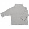 Cable knit lounge sweater, L grey
