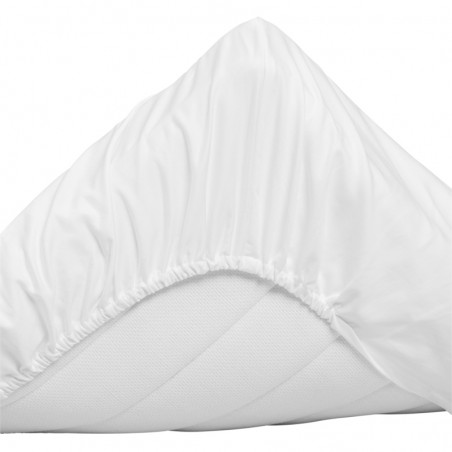 Sateen fitted sheet muotoonommeltu aluslakana 180x200cm, white