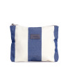 Block stripe pouch pikkulaukku, raidallinen sininen