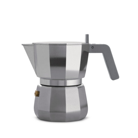 Moka espressopannu 3:kupin, harmaa kahva