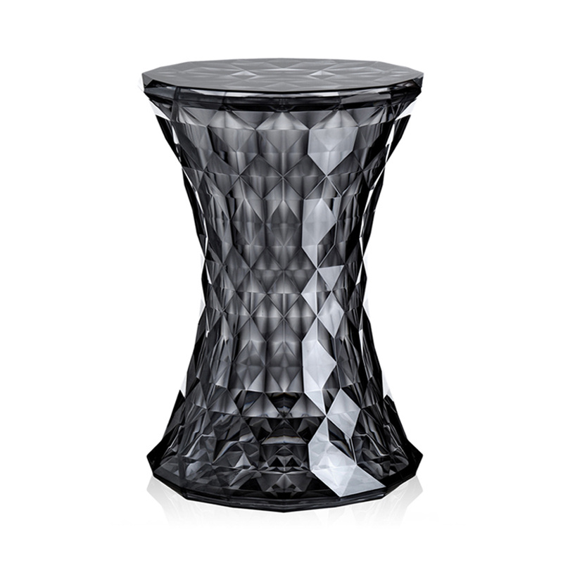 Kartell Stone jakkara, läpinäkyvä savunharmaa