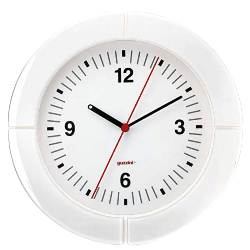 guzzini i clock seinäkello, valkoinen