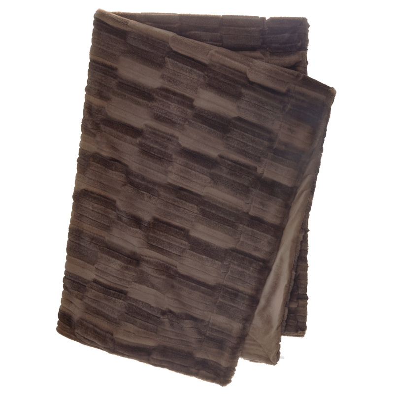 Skinnwille Browny torkkupeitto 120x180cm, chocolate