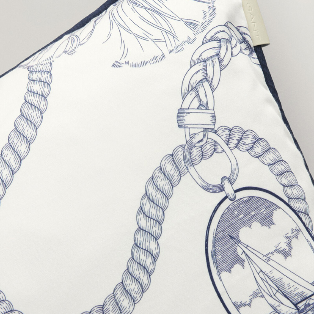 gant sateen sailing print tyynynpäällinen, eggshell