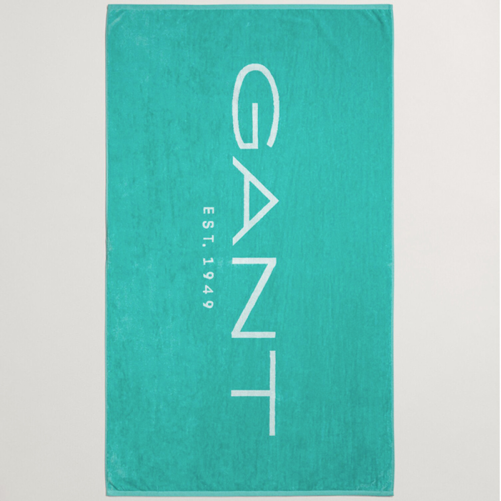 gant est. 1949 beach towel rantapyyhe 100x180cm, tropic blue