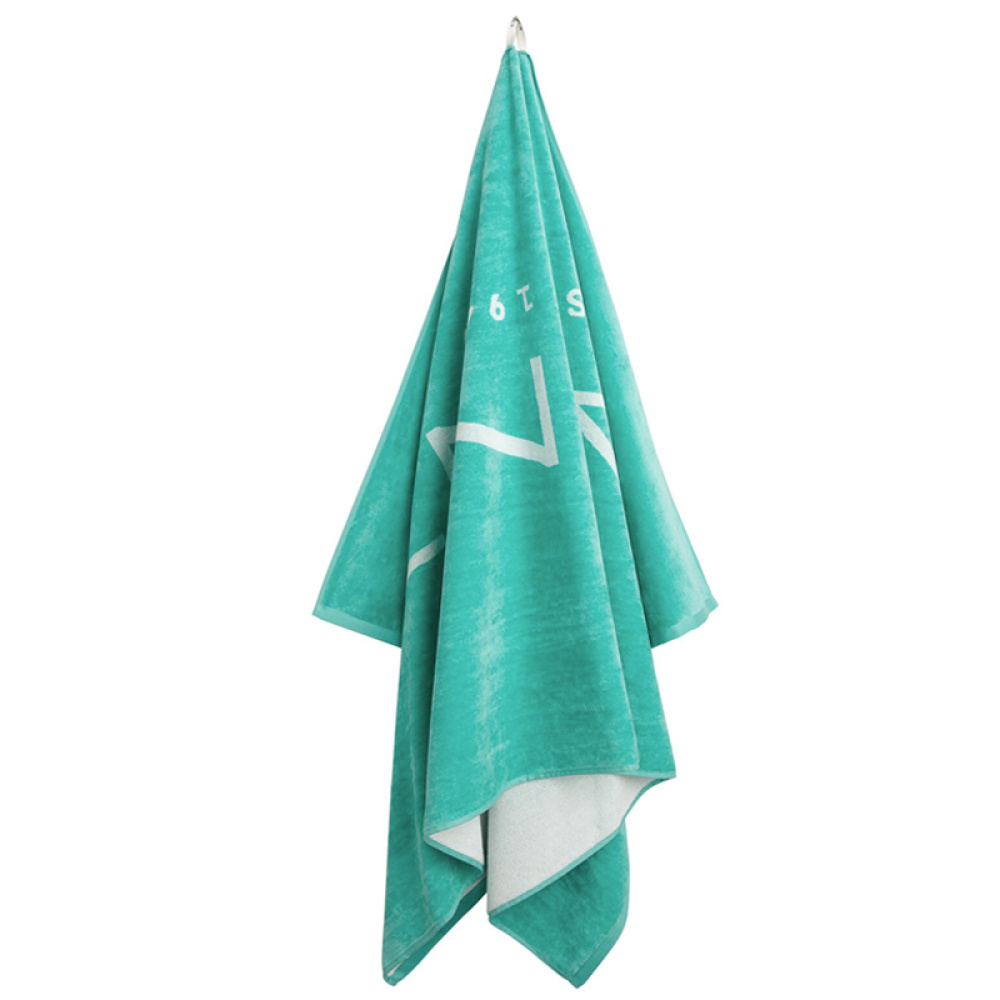 gant est. 1949 beach towel rantapyyhe 100x180cm, tropic blue