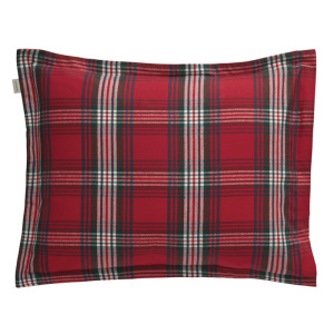 gant holiday flannel tyynyliina, ruby red